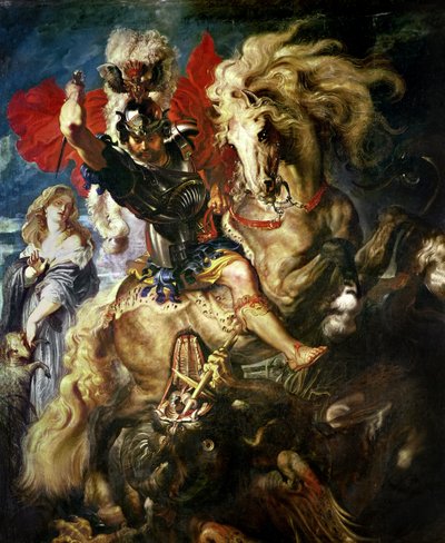 聖ジョージとドラゴン、1606年頃 作： Peter Paul Rubens